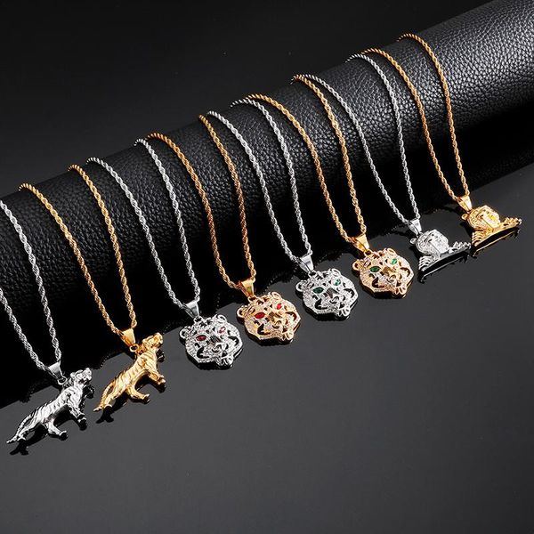 stainless steel metal cheetah body&face for men personality trendy jewelry hip hop chain, Silver
stainless steel metal cheetah body&face for men personality trendy jewelry hip hop chain, Silver
