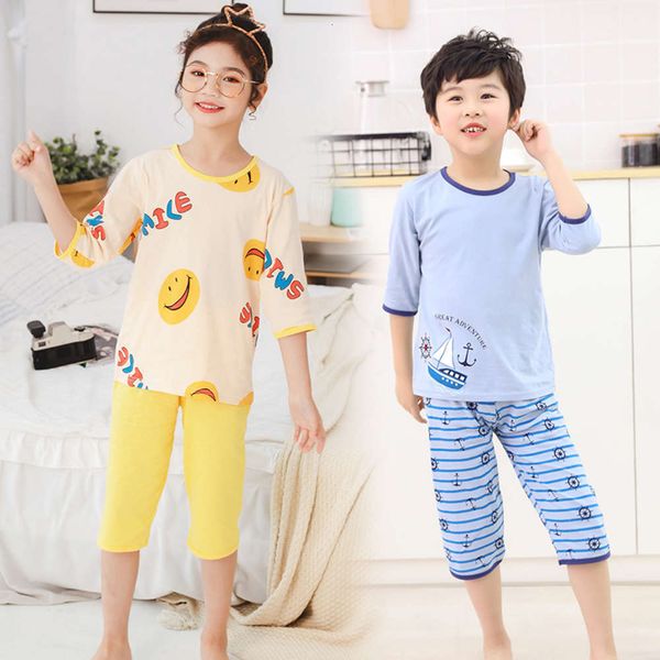 household cloth suit cartoon children's cotton pajamas for boys and girls, Red;brown
household cloth suit cartoon children's cotton pajamas for boys and girls, Red;brown