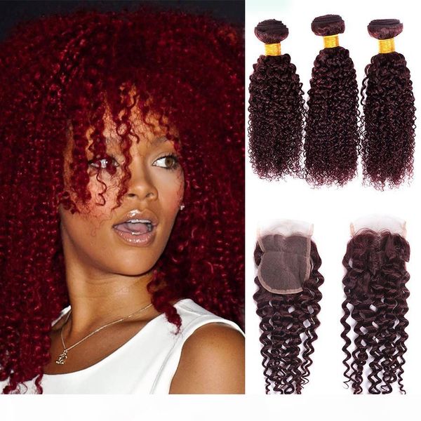 burgundy curly wave brazilian virgin hair red raw kinky curly ocean wave 99j human hair weave wet 3 bundles with 4x4 lace closure, Black;brown
burgundy curly wave brazilian virgin hair red raw kinky curly ocean wave 99j human hair weave wet 3 bundles with 4x4 lace closure, Black;brown