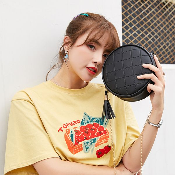 mini solid color plaid shoulder handbags women small round tassel crossbody bags purses clutches
mini solid color plaid shoulder handbags women small round tassel crossbody bags purses clutches