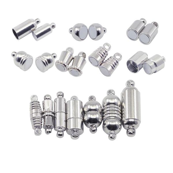 10pcs/lot rhodium color magnetic clasps stainless steel for leather bracelets necklace connectors jewelry findings ma wmtfhb, Silver
10pcs/lot rhodium color magnetic clasps stainless steel for leather bracelets necklace connectors jewelry findings ma wmtfhb, Silver