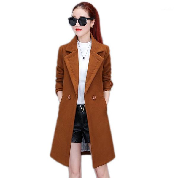 autumn women outerwear 2020 new medium long long-sleeved female woolen coat high-grade double-breasted ladies woolen coat cw4341, Black
autumn women outerwear 2020 new medium long long-sleeved female woolen coat high-grade double-breasted ladies woolen coat cw4341, Black