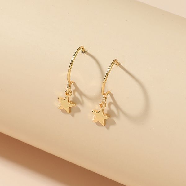 30pairs / lot европейского copper star design ухо падение золото c shaped моды мотаться серьги для женщин партии подарков стад ювелирных изд, Silver
30pairs / lot европейского copper star design ухо падение золото c shaped моды мотаться серьги для женщин партии подарков стад ювелирных изд, Silver