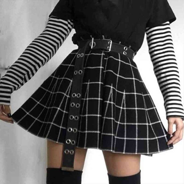 summer women harajuku punk style plaid skirt mini pleated high waist a-line skirts gothic ladies casual fashion short skirts, Black
summer women harajuku punk style plaid skirt mini pleated high waist a-line skirts gothic ladies casual fashion short skirts, Black
