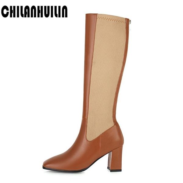 boots autumn winter fashion for women pu leather knee high black apricot slim elasticity shoes woman botas mujer
boots autumn winter fashion for women pu leather knee high black apricot slim elasticity shoes woman botas mujer