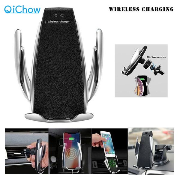 drop shipping s5 automatic clamping fast charging holder mount in for iphone xr smart phone 10w wireless car charger
drop shipping s5 automatic clamping fast charging holder mount in for iphone xr smart phone 10w wireless car charger