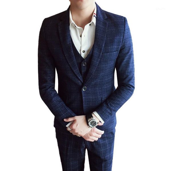 jacket + vest + pants ) groom's man high end brand men's grid formal wedding dress suits mens casual business suit blazer1, White;black
jacket + vest + pants ) groom's man high end brand men's grid formal wedding dress suits mens casual business suit blazer1, White;black