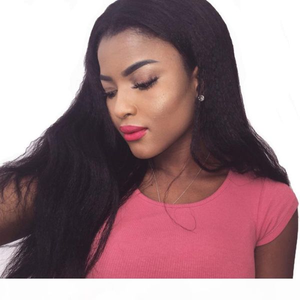 360 frontal full lace human hair wigs pre plucked with baby hairs kinky straight peruvian virgin glueless italian yaki 360 lace wig, Black;brown 
360 frontal full lace human hair wigs pre plucked with baby hairs kinky straight peruvian virgin glueless italian yaki 360 lace wig, Black;brown