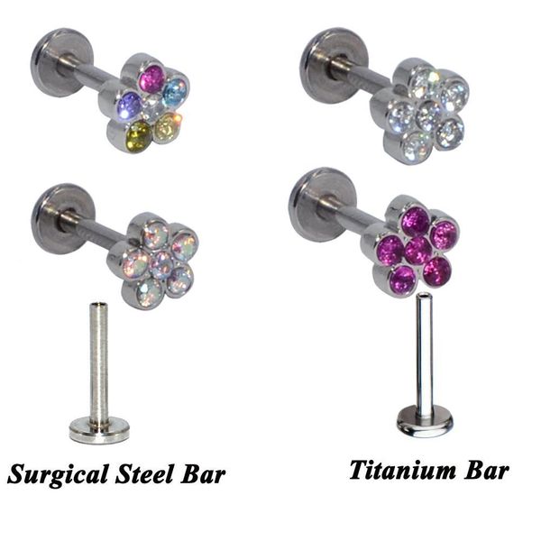 1pc g23 titanium&steel flower gem labret lip bar ring cubic zircon flower ear cartilage tragus helix piercing screw fit 16g q jllmsq, Silver
1pc g23 titanium&steel flower gem labret lip bar ring cubic zircon flower ear cartilage tragus helix piercing screw fit 16g q jllmsq, Silver