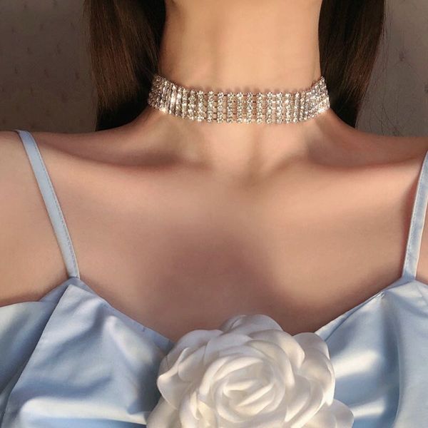 women's simple rhinestone necklace fashion necklace party gift must have, Golden;silver
women's simple rhinestone necklace fashion necklace party gift must have, Golden;silver