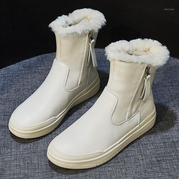 laasimi women wool leather snow boots winter warm zipper platform ladies boot shoes woman ankle flat with footwear boats mujer1, Black
laasimi women wool leather snow boots winter warm zipper platform ladies boot shoes woman ankle flat with footwear boats mujer1, Black