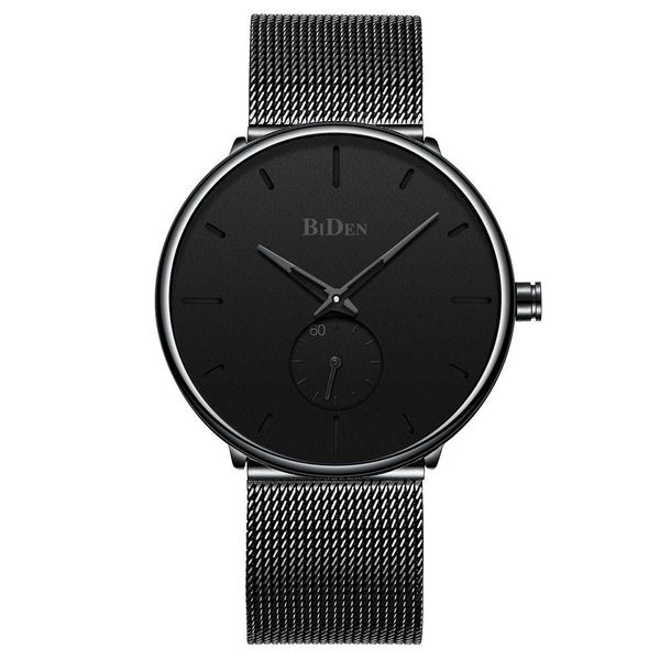 watch fashion business high grade biden men's mesh watch elegant pure black small second circle ultra thin quartz watch, Slivery;brown
watch fashion business high grade biden men's mesh watch elegant pure black small second circle ultra thin quartz watch, Slivery;brown