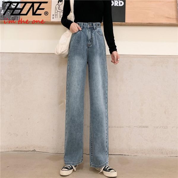 women's jeans mom pants fashion high waist denim autumn wide leg casual trousers female pantalones vaqueros mujer, Blue
women's jeans mom pants fashion high waist denim autumn wide leg casual trousers female pantalones vaqueros mujer, Blue