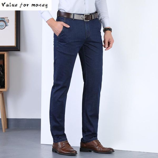 high autumn spring waist jeans men stretch male baggy denim pants classic black mens quality business jeans overalls, Blue
high autumn spring waist jeans men stretch male baggy denim pants classic black mens quality business jeans overalls, Blue