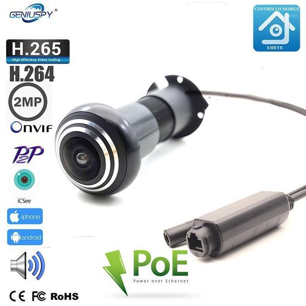 geniuspy hd 1080p fisheye peephole poe ip camera mini door eye hole camera onvif p2p network surveillance security xmeye1
geniuspy hd 1080p fisheye peephole poe ip camera mini door eye hole camera onvif p2p network surveillance security xmeye1