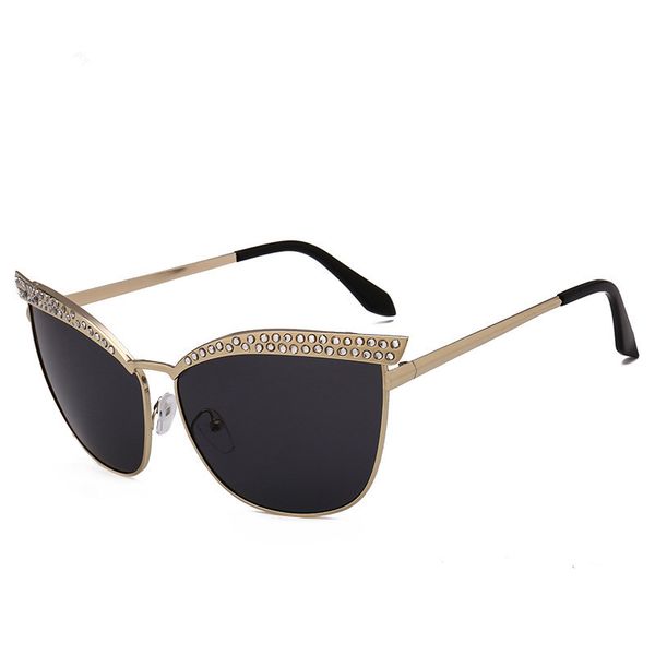 women rhinestone trim cat eye sunglasses lady fashion instagram pop metal frame ocean sheet sunglasses seaside sunshade glasses, White;black
women rhinestone trim cat eye sunglasses lady fashion instagram pop metal frame ocean sheet sunglasses seaside sunshade glasses, White;black