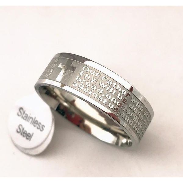 gold silver stainless steel english lord's prayer cross etaching polishing ring(si wmtojn queen66
gold silver stainless steel english lord's prayer cross etaching polishing ring(si wmtojn queen66