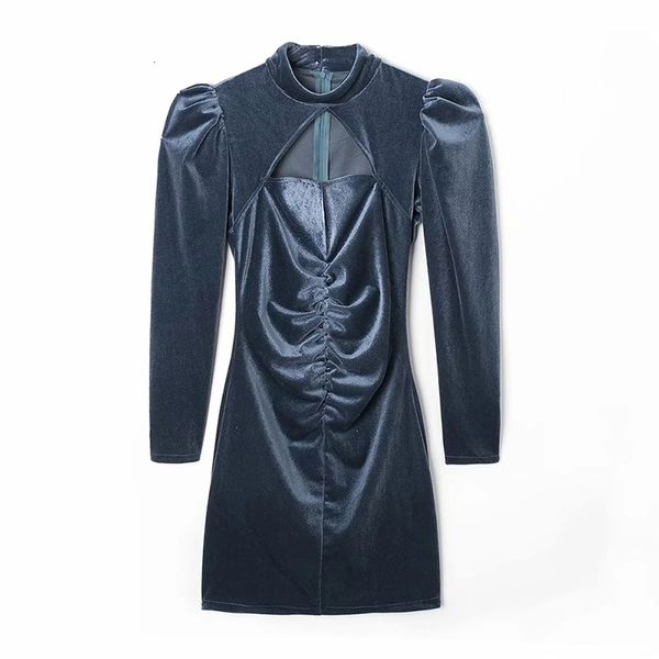 2021 women new tight hollow in the chest folds dress female velvet round neck puff sleeve mini dres qzlr, Black;gray
2021 women new tight hollow in the chest folds dress female velvet round neck puff sleeve mini dres qzlr, Black;gray