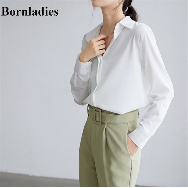 bornladies chiffon solid large size formal office lady new shirt women's long sleeve versatile ol professional women shirts 201028, White
bornladies chiffon solid large size formal office lady new shirt women's long sleeve versatile ol professional women shirts 201028, White