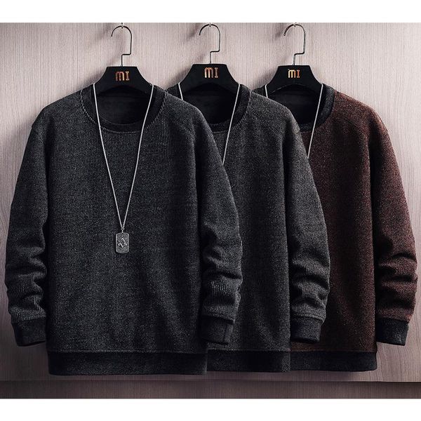men's sweaters men 2021 autumn casual solid thick wool cotton sweater pullovers outfit fashion slim fit o-neck pullover, White;black
men's sweaters men 2021 autumn casual solid thick wool cotton sweater pullovers outfit fashion slim fit o-neck pullover, White;black