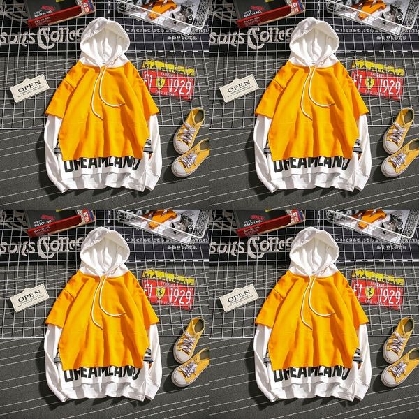 bdtsz 2019 autumn and winter men's new fashion brand string hooded coat sweater coatfake letter two-piece loose men's style couple, Black
bdtsz 2019 autumn and winter men's new fashion brand string hooded coat sweater coatfake letter two-piece loose men's style couple, Black