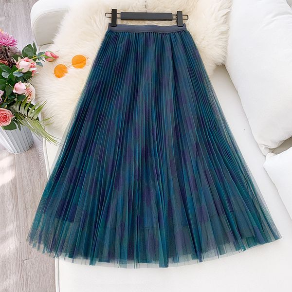 2021 new plaid mesh spring summer women tutu skirts high waist a line maxi tulle elegant long midi pleated skirt femme d1zg, Black
2021 new plaid mesh spring summer women tutu skirts high waist a line maxi tulle elegant long midi pleated skirt femme d1zg, Black
