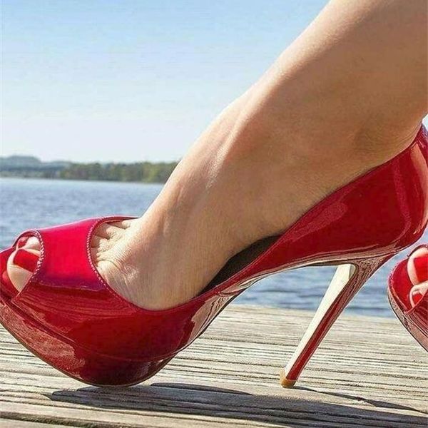 red patent leather high heel pumps women shoes peep toe high platform 14cm wedding shoes bride stiletto heels ladies pumps 1007, Black;white
red patent leather high heel pumps women shoes peep toe high platform 14cm wedding shoes bride stiletto heels ladies pumps 1007, Black;white