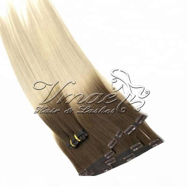 brazilian pu wefts seamless clip in 120g blonde omber straight cuticle aligned remy virgin human natural color brown hair extension, Black
brazilian pu wefts seamless clip in 120g blonde omber straight cuticle aligned remy virgin human natural color brown hair extension, Black