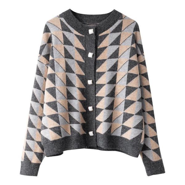 vintage linge colored sweater women's autumn/winter 2020 new knitted cardigan jacket.loose female button v-neck, White
vintage linge colored sweater women's autumn/winter 2020 new knitted cardigan jacket.loose female button v-neck, White