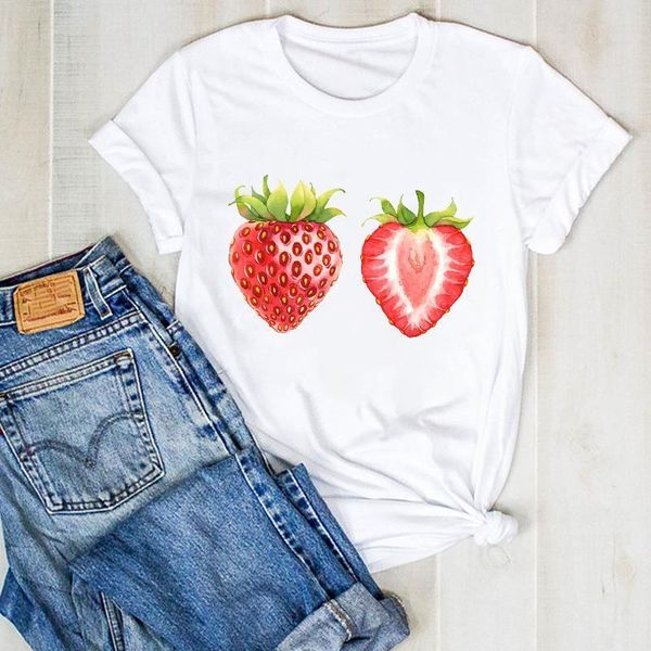 women lady strawberry sweet printed fruit beach ladies summer t tee tshirt womens female shirt clothes graphic t-shirt, White
women lady strawberry sweet printed fruit beach ladies summer t tee tshirt womens female shirt clothes graphic t-shirt, White
