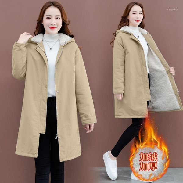 tooling cotton clothing female 2020 autumn winter new plus velvet lambswool trench coats hooded long outerwear large size women1, Black
tooling cotton clothing female 2020 autumn winter new plus velvet lambswool trench coats hooded long outerwear large size women1, Black