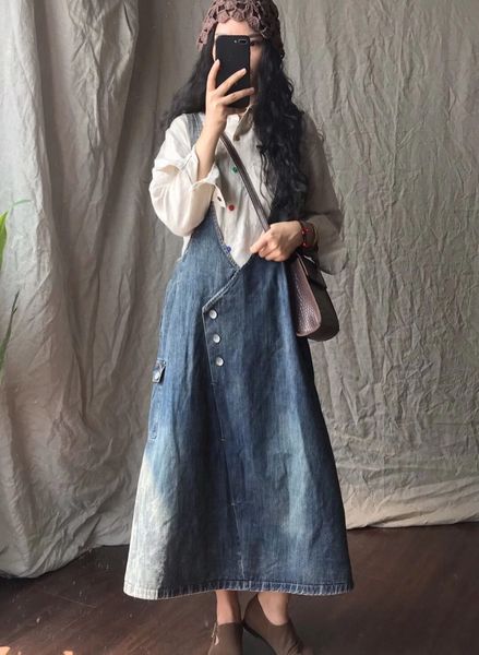 2020 осени нового джинсовой плечевого ремень юбка долго skirtstrapless юбка длинного платья женщин вскользь универсальна модой производимого, Black;gray
2020 осени нового джинсовой плечевого ремень юбка долго skirtstrapless юбка длинного платья женщин вскользь универсальна модой производимого, Black;gray