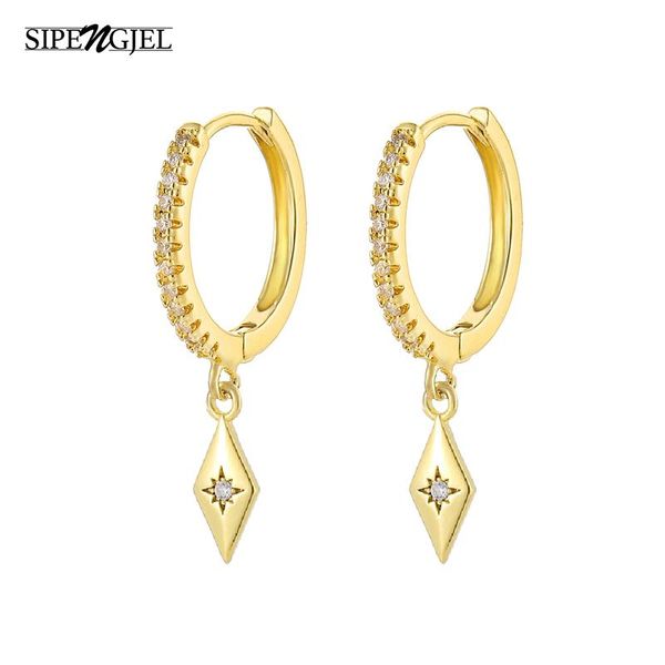 hoop & huggie fashion cubic zircon square geometric drop earrings gold and silver color simple korean cute for women jewelry 2021, Golden;silver
hoop & huggie fashion cubic zircon square geometric drop earrings gold and silver color simple korean cute for women jewelry 2021, Golden;silver