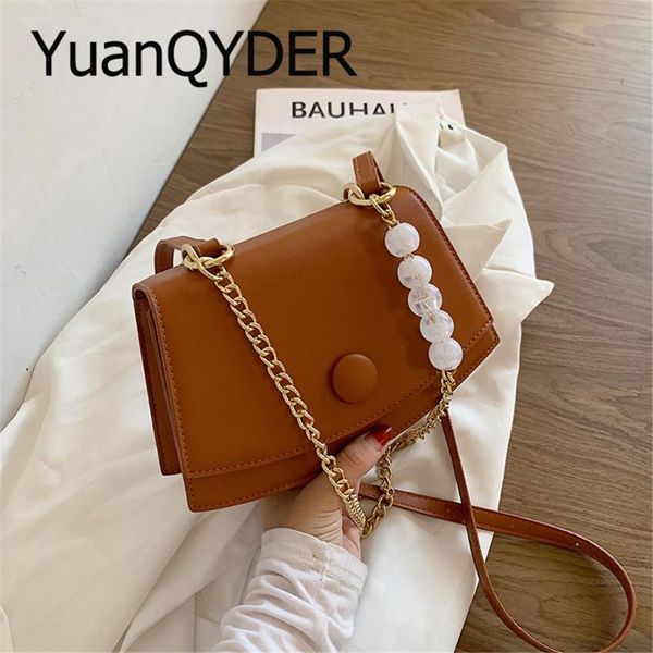 beading chains women shoulder bags pu leather solid color crossbody bags designer vintage black small shopper bag
beading chains women shoulder bags pu leather solid color crossbody bags designer vintage black small shopper bag