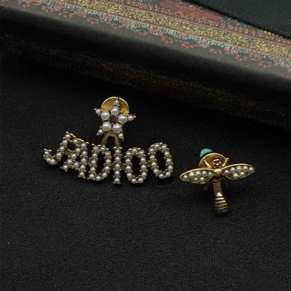 alphabet alphabet brass bee asymmetric earrings pearl square earrings women's red live broadcast, Black
alphabet alphabet brass bee asymmetric earrings pearl square earrings women's red live broadcast, Black
