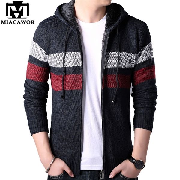 miacawor autumn winter wool sweater men fleece warm hooded sweatercoat casual zipper cardigan men sweater coats men y143 201105, White;black
miacawor autumn winter wool sweater men fleece warm hooded sweatercoat casual zipper cardigan men sweater coats men y143 201105, White;black
