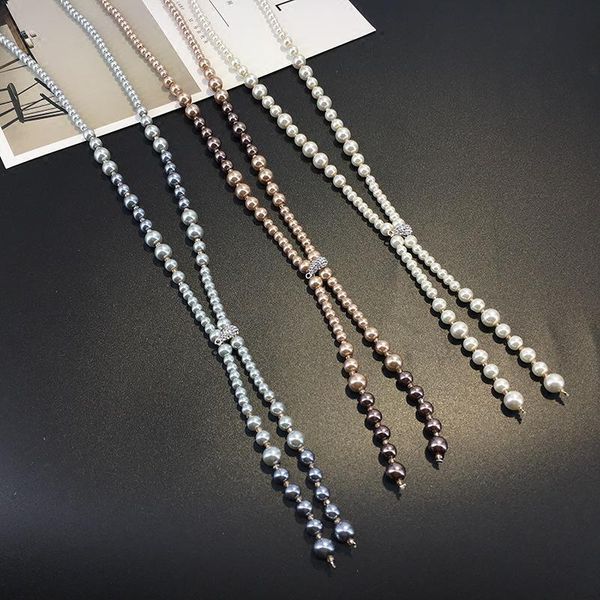 2020 korea fashion elegant pearl sweater chain necklace accessories all-match winter long female personality, Silver
2020 korea fashion elegant pearl sweater chain necklace accessories all-match winter long female personality, Silver