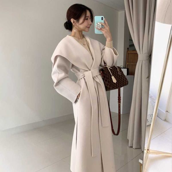 abrigos mujer invierno 2021 winter clothes women cashmere long coat woolen outwear female lace-up overcoat manteau femme hiver, Black
abrigos mujer invierno 2021 winter clothes women cashmere long coat woolen outwear female lace-up overcoat manteau femme hiver, Black