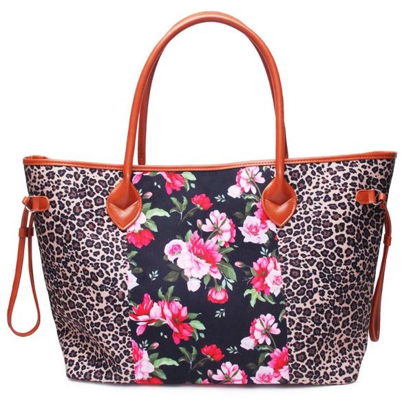 leopard with floral design tote with cord trims, wholesale canvas cheetah trims tote, women tote leather bottom dom1091185
leopard with floral design tote with cord trims, wholesale canvas cheetah trims tote, women tote leather bottom dom1091185