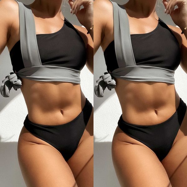 solid color bikini set fashion women's two piece filled bra swimwear swimsuit summer casual bikinis beachwear, White;black
solid color bikini set fashion women's two piece filled bra swimwear swimsuit summer casual bikinis beachwear, White;black