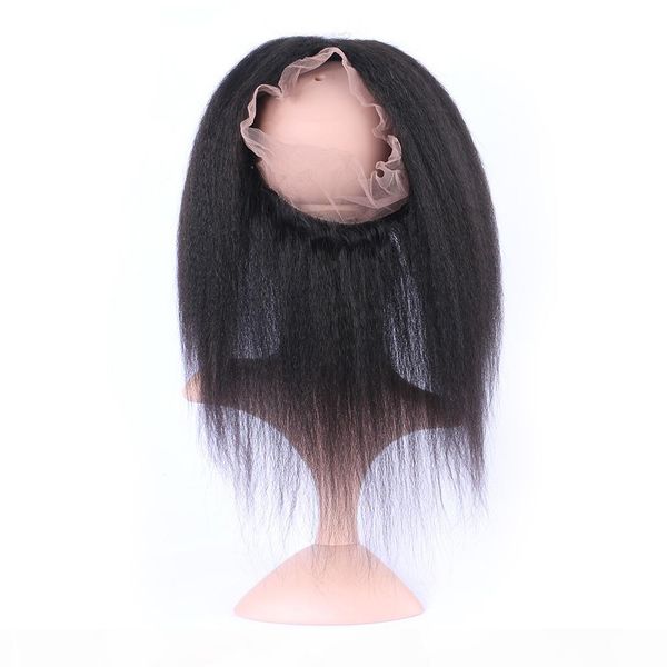 8a soft 22.5x4x2 360 full lace frontal closure brazilian virgin hair kinky straight #1b natural hairline yaki 360 lace frontal, Black;brown
8a soft 22.5x4x2 360 full lace frontal closure brazilian virgin hair kinky straight #1b natural hairline yaki 360 lace frontal, Black;brown