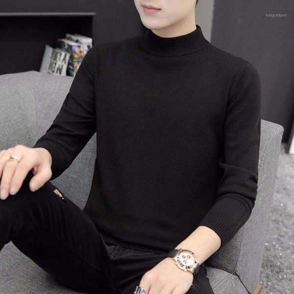 autumn winter solid color long sleeve sweater men's korean half high collar men's sweater bottoming1, White;black
autumn winter solid color long sleeve sweater men's korean half high collar men's sweater bottoming1, White;black