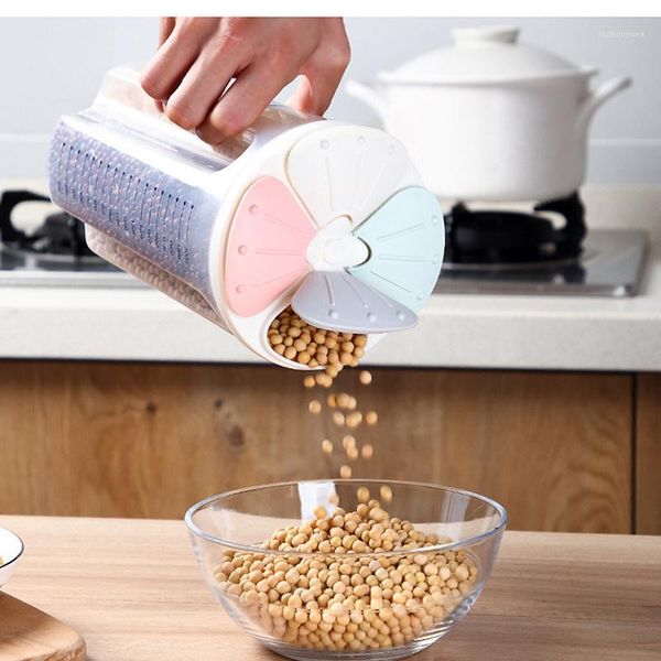 2/3/4grids rotating plastic cereal dispenser storage box kitchen rice container storage case flour grain bottle jar1
2/3/4grids rotating plastic cereal dispenser storage box kitchen rice container storage case flour grain bottle jar1