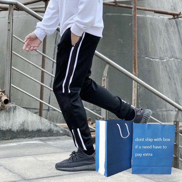 men fitness sport pants men's slim running joggers striped letter pattern print moisture wicking breathable teenager streetwear, Black
men fitness sport pants men's slim running joggers striped letter pattern print moisture wicking breathable teenager streetwear, Black