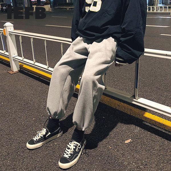 iefb / men's wear bottom drawstring casual elastic waist black gray loose comfortable sweatpants autumn new trousers male 9y4204
iefb / men's wear bottom drawstring casual elastic waist black gray loose comfortable sweatpants autumn new trousers male 9y4204