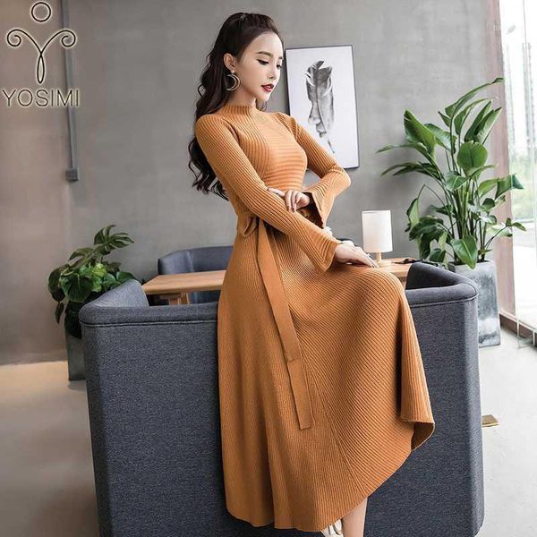 yosimi 2019 autumn winter maxi long women dress stand-neck elasticity sweater dress female vestidos full sleeve ankle-length1, Black;gray
yosimi 2019 autumn winter maxi long women dress stand-neck elasticity sweater dress female vestidos full sleeve ankle-length1, Black;gray