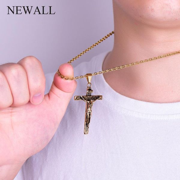 chains stainless steel men jesus cross crucifixion pendant necklace religion hip hop male prayer gift gold jewelry1, Silver
chains stainless steel men jesus cross crucifixion pendant necklace religion hip hop male prayer gift gold jewelry1, Silver