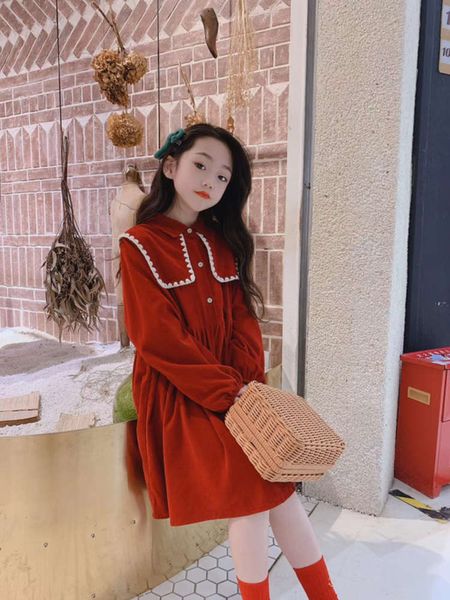 children's clothing girls winter 2020 new korean corduroy red plush thickened drs princs skirt fashion, Red;yellow
children's clothing girls winter 2020 new korean corduroy red plush thickened drs princs skirt fashion, Red;yellow