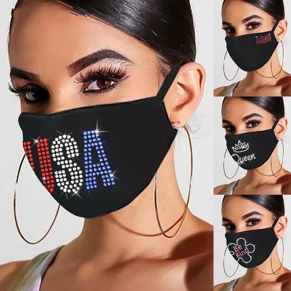 crystal inlay face mask designer multi letters queen be kind usa america flag patterns washable proof sun dust mouth masks 6 25jya l
crystal inlay face mask designer multi letters queen be kind usa america flag patterns washable proof sun dust mouth masks 6 25jya l