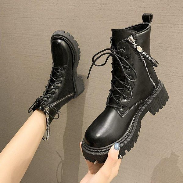 women's boots autumn winter footwear flat heel boots-women female shoes luxury designer round toe zipper 2021 leather, Black
women's boots autumn winter footwear flat heel boots-women female shoes luxury designer round toe zipper 2021 leather, Black